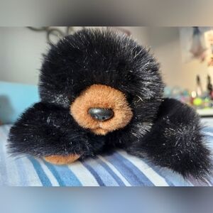 Ty Vintage Black and Brown Stuffed Bear